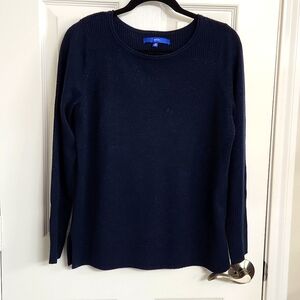 Apt. 9 navy sparkly long sleeve sweater Size: Petite M
